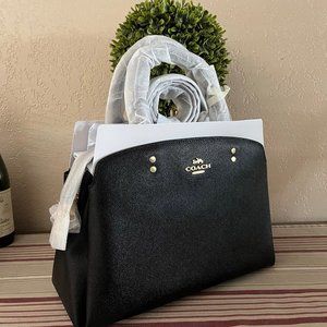 Brand New With Tags Authentic Coach Lillie Carryall Satchel Purse with Strap